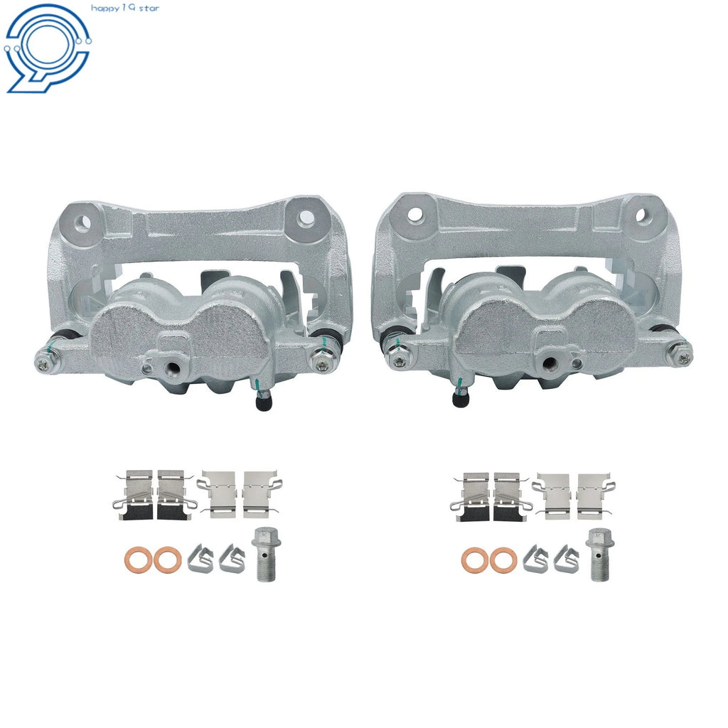 Set of 2 Front Brake Calipers w/ Bracket for Toyota Highlander (2010–2018)