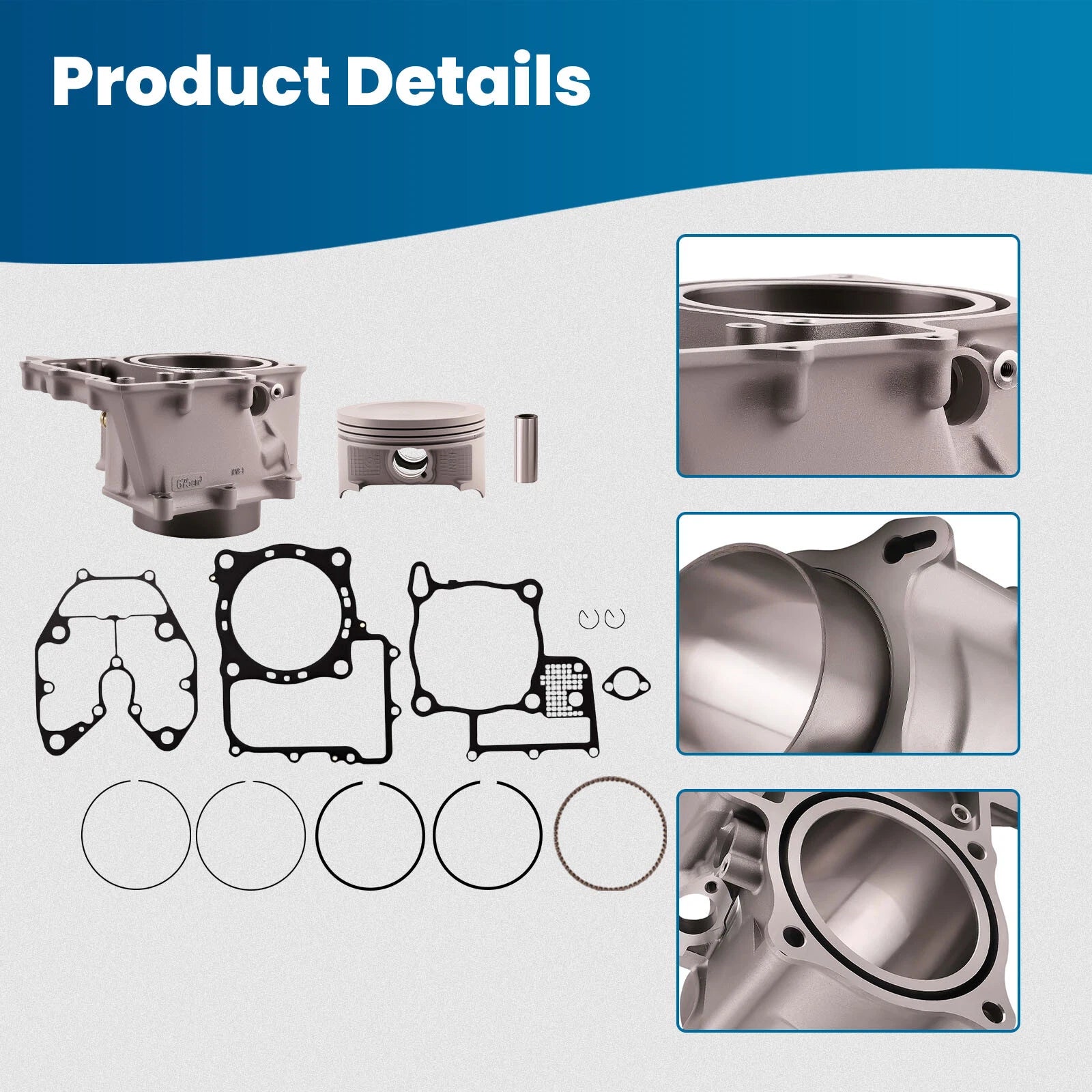 Top End Rebuild Kit for Honda Pioneer 700 SXS700M2 (2014–2021)