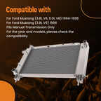 Aluminum Engine Radiator Assembly for Ford Mustang (1994–1996 MT)