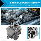 Engine Oil Pump Assembly for Audi A4 A6 VW Golf Passat Tiguan (2013–2018)