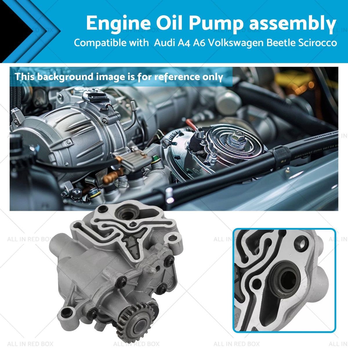 Engine Oil Pump Assembly for Audi A4 A6 VW Golf Passat Tiguan (2013–2018)