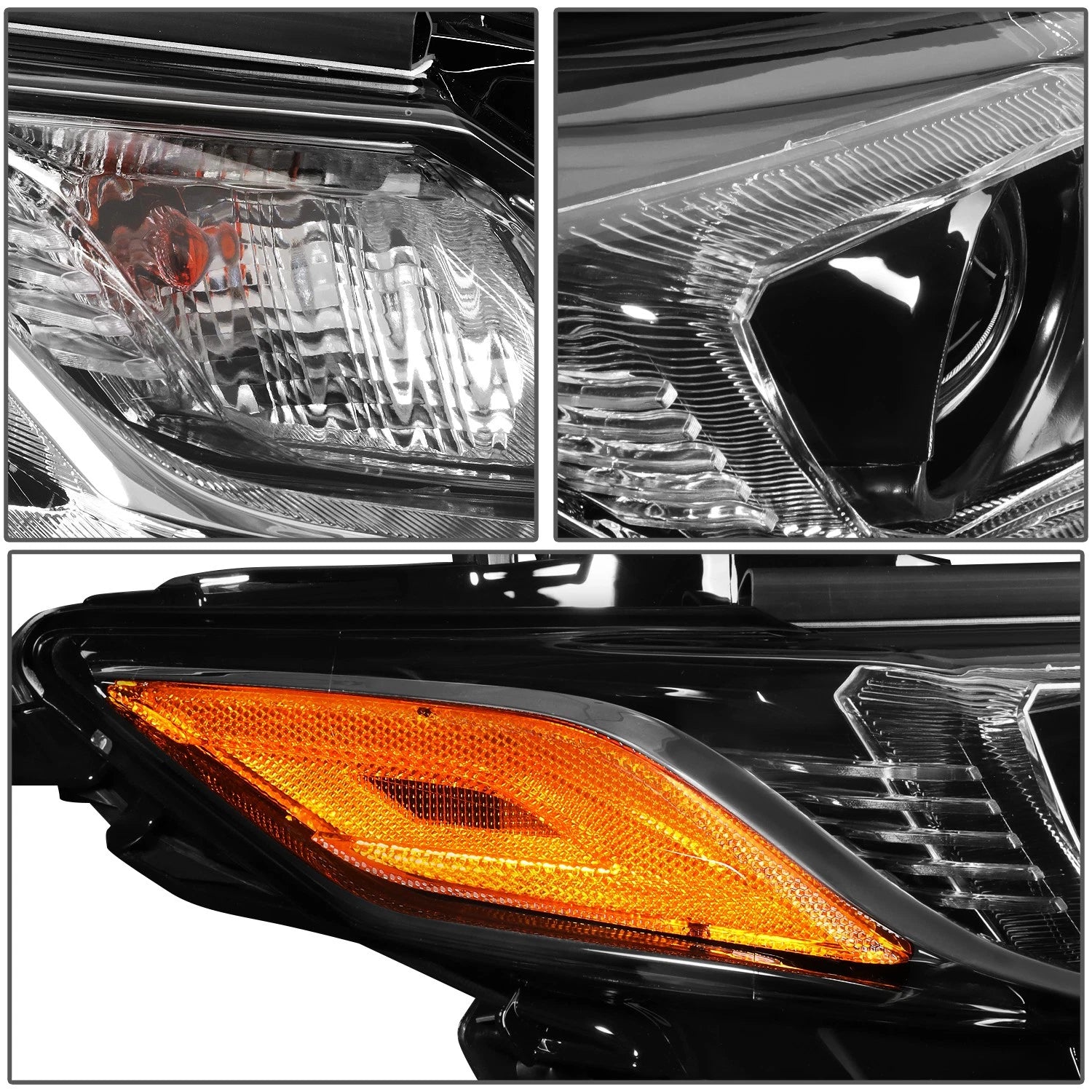 LED Projector Headlight Lamp for Toyota Camry (2018–2022) Right Black Housing