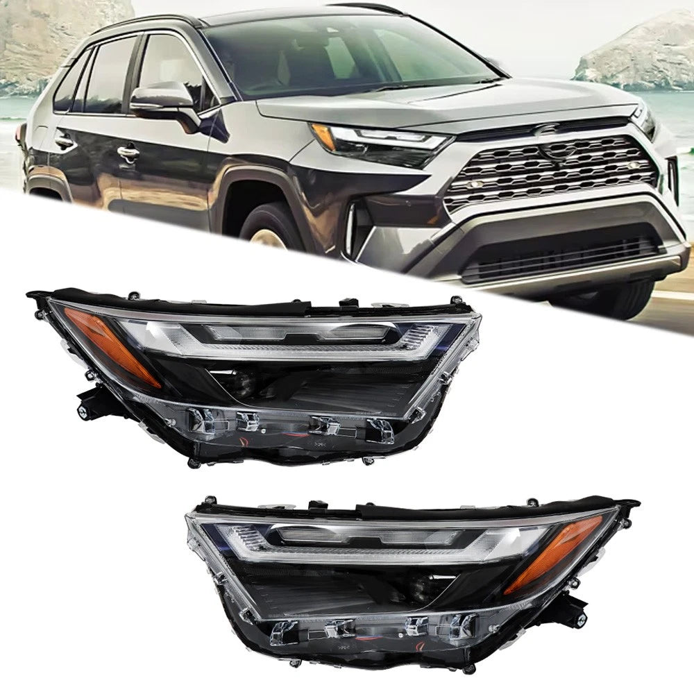 Headlight Assembly for Toyota RAV4 (2022–2023) Left+Right Side LED Clear