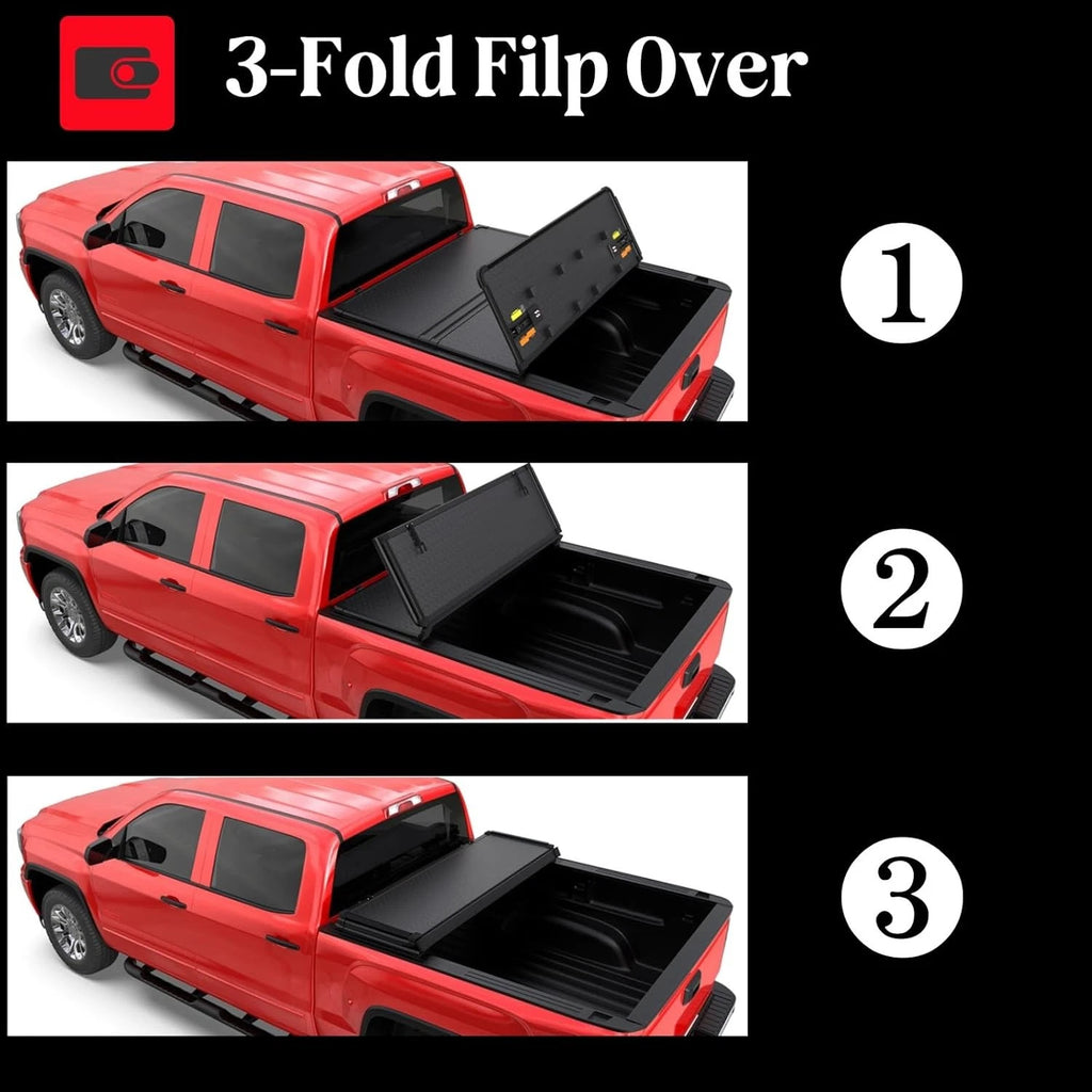 4.6FT Hard Tri-Fold Tonneau Cover for Ford Maverick (2022–2025)