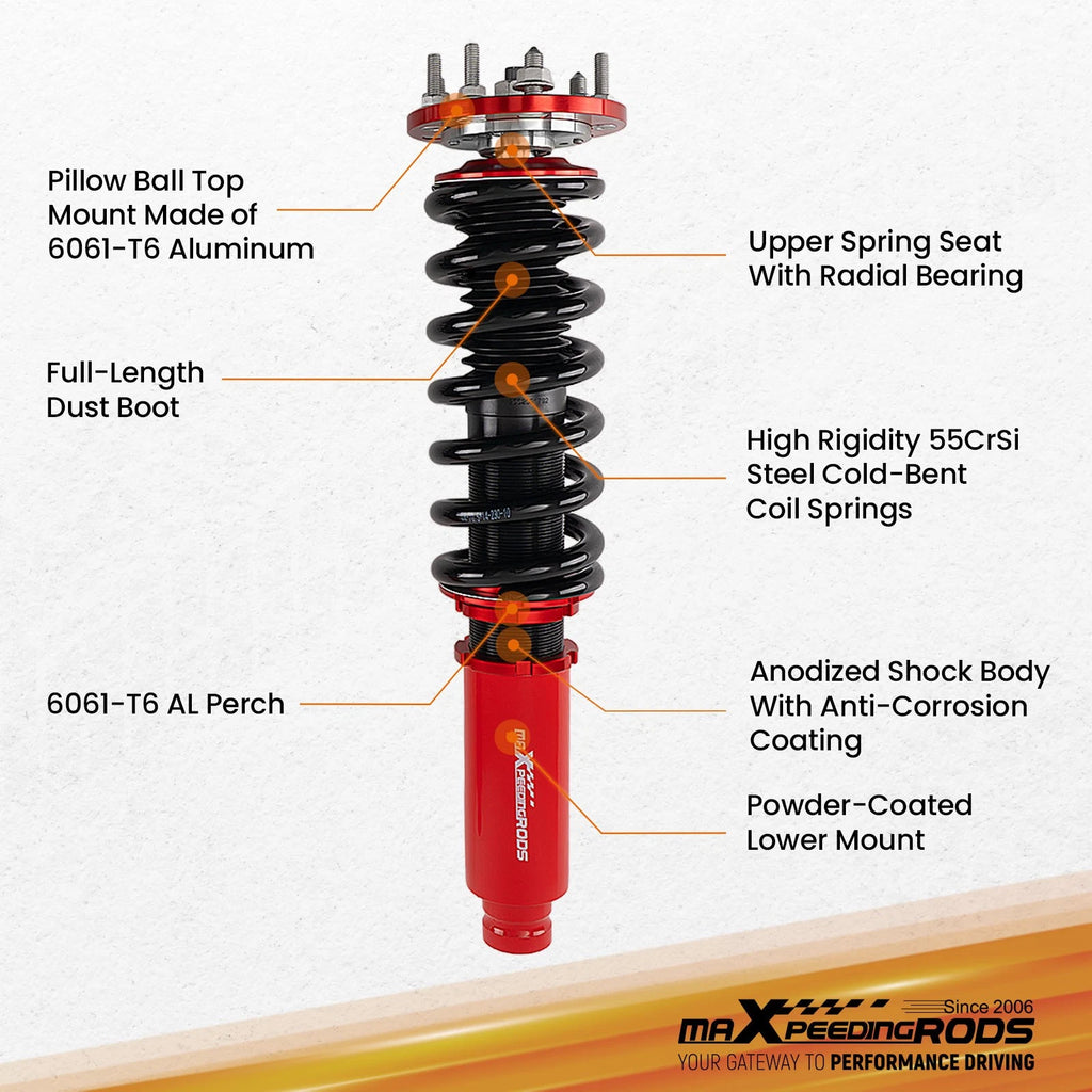 Coilover Suspension Lowering Kit for Honda Accord (2003-2007)