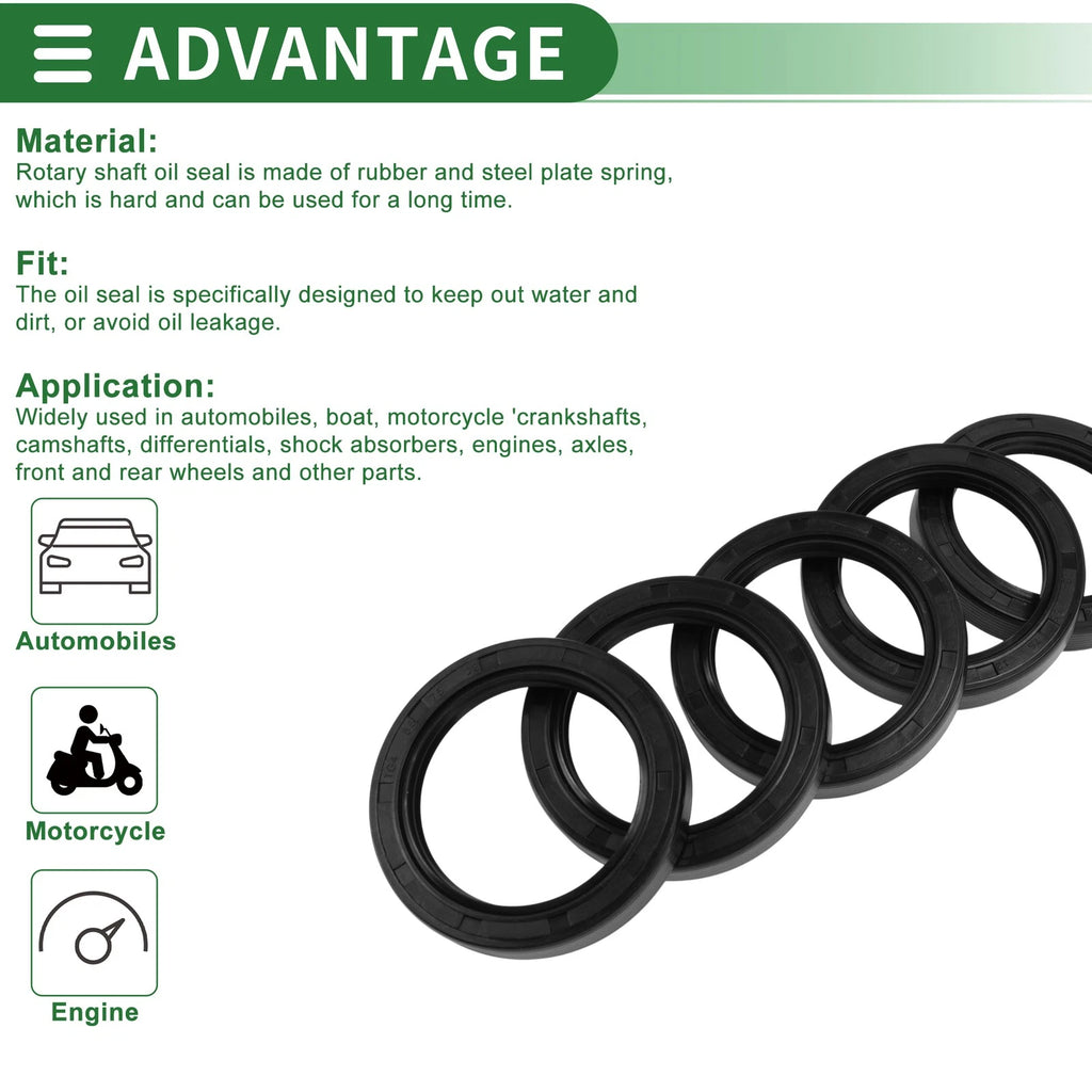 Oil Seal for Rotary Shaft (55x75x12mm) NBR Rubber High Pressure