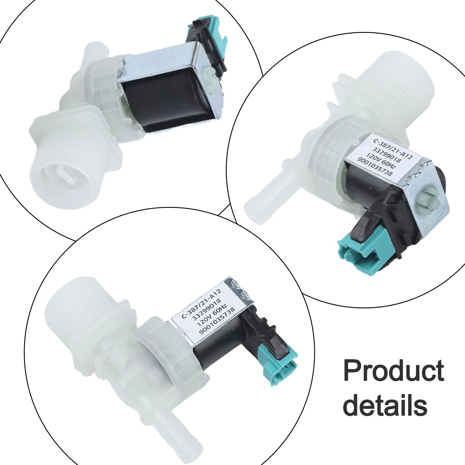 Washing Machine Inlet Solenoid Valve for (9001035738, 33299018)