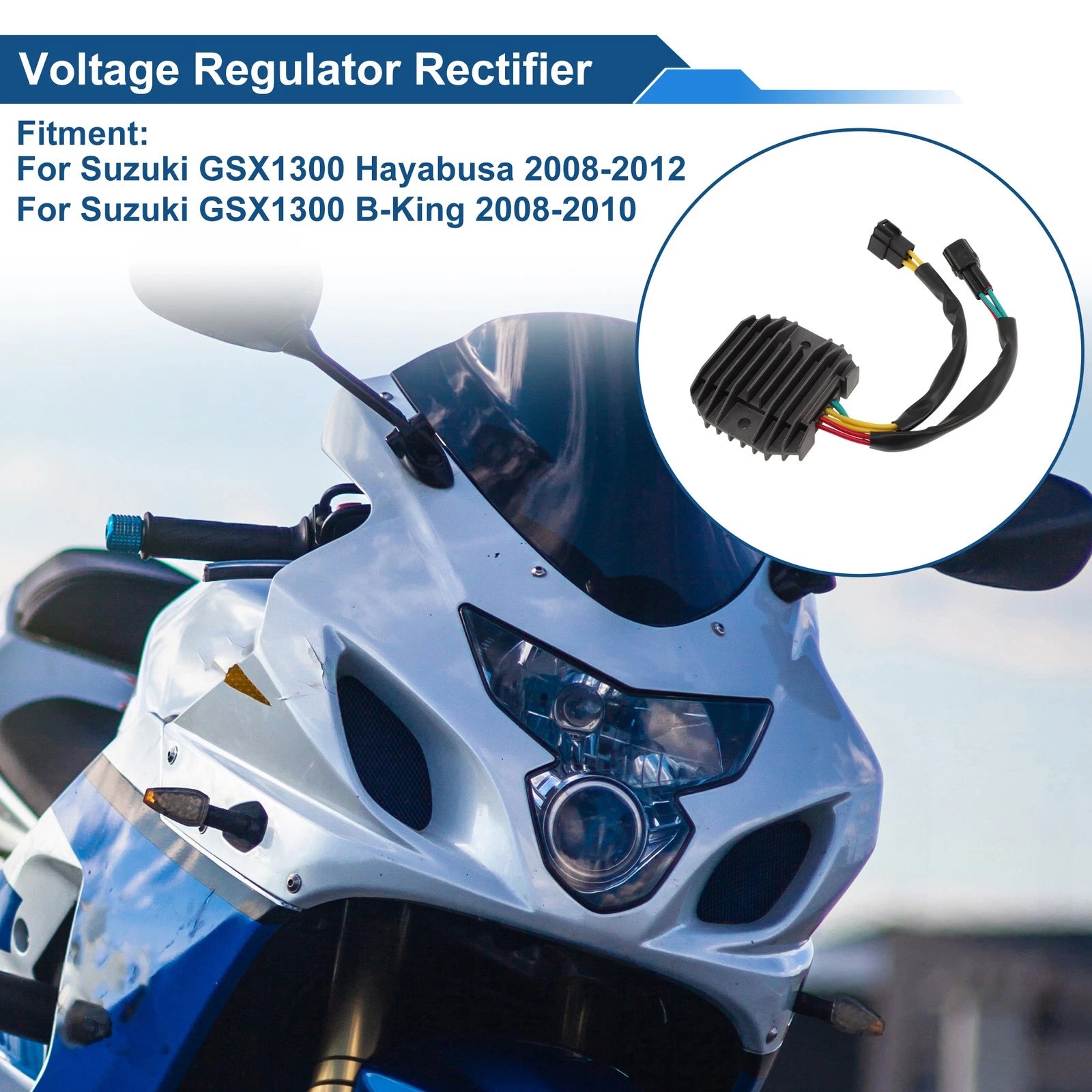Voltage Regulator Rectifier 3280015H10000 for Suzuki GSX1300 Hayabusa (2008–2012)