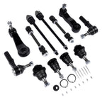 12pc Front Ball Joint and Idler Arm Kit for Chevy Silverado 1500 2500 HD (2007–2018)