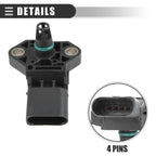 Manifold Air Pressure Sensor for Audi A1 (03K906051)