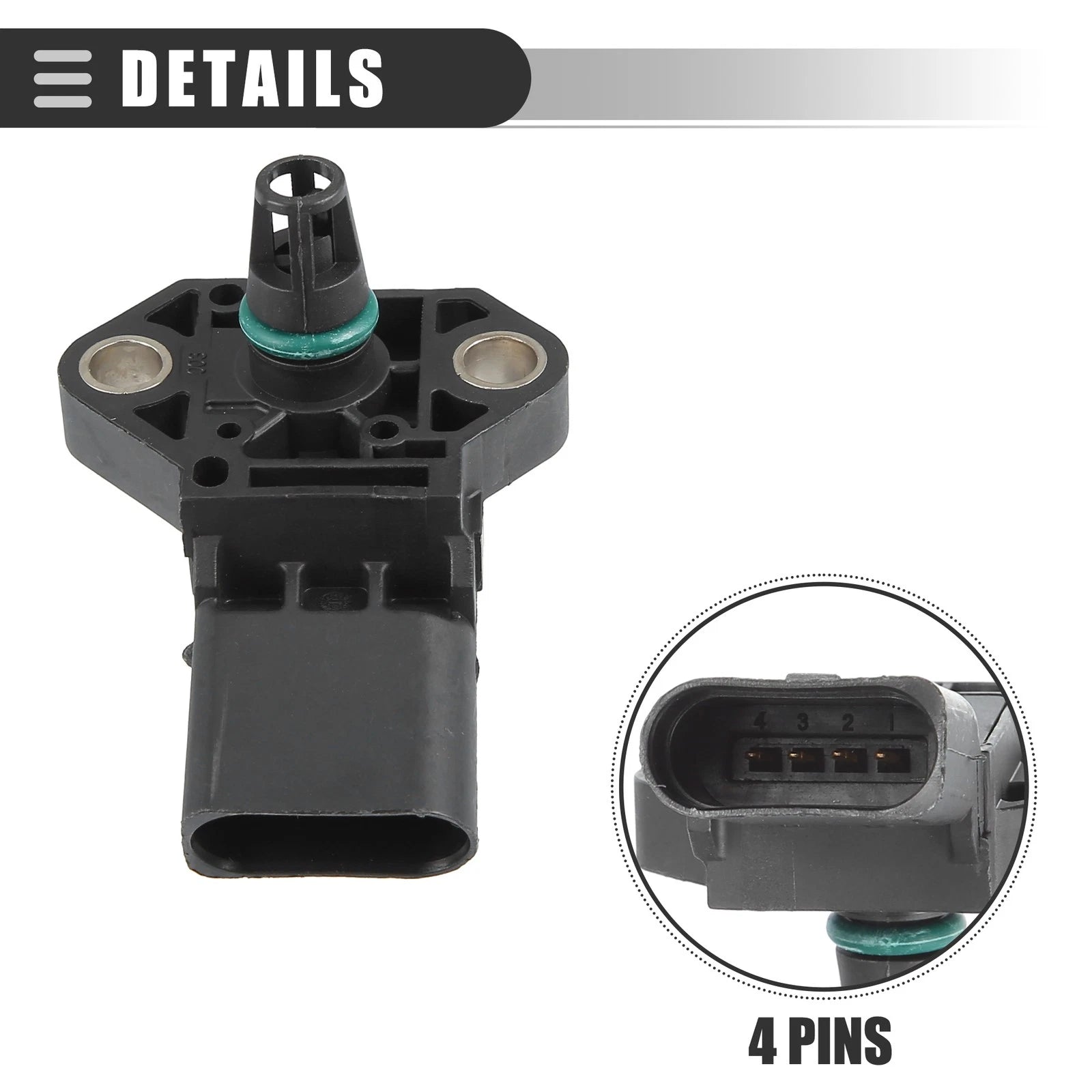 Manifold Air Pressure Sensor for Audi A1 (03K906051)