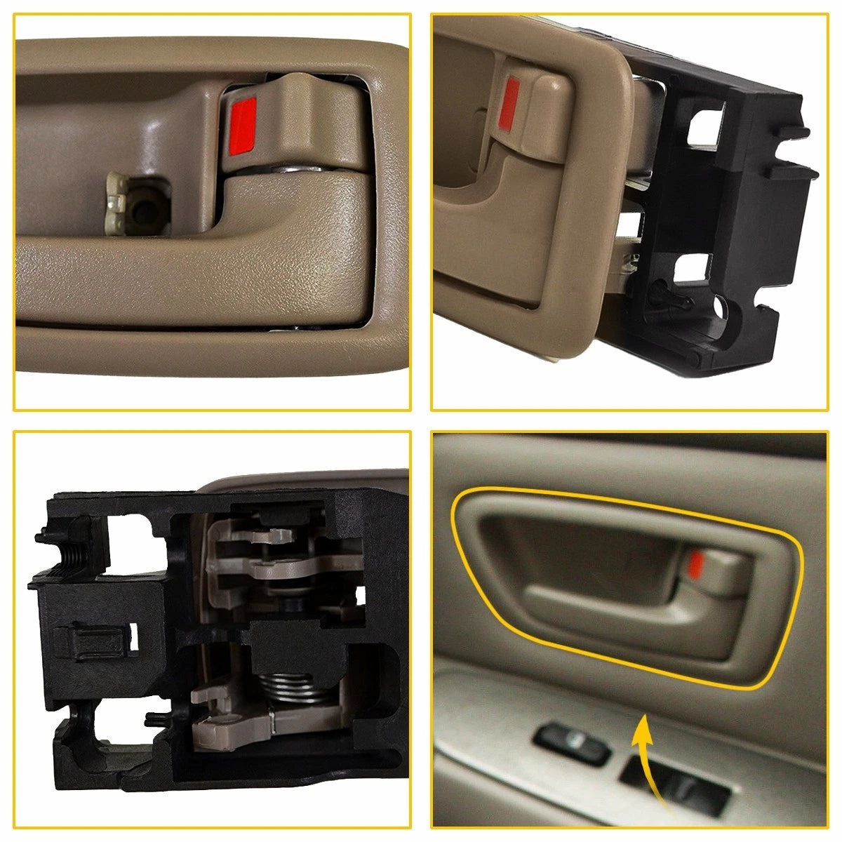 2X Interior Door Panel Handle for Toyota Avalon (2000–2004)