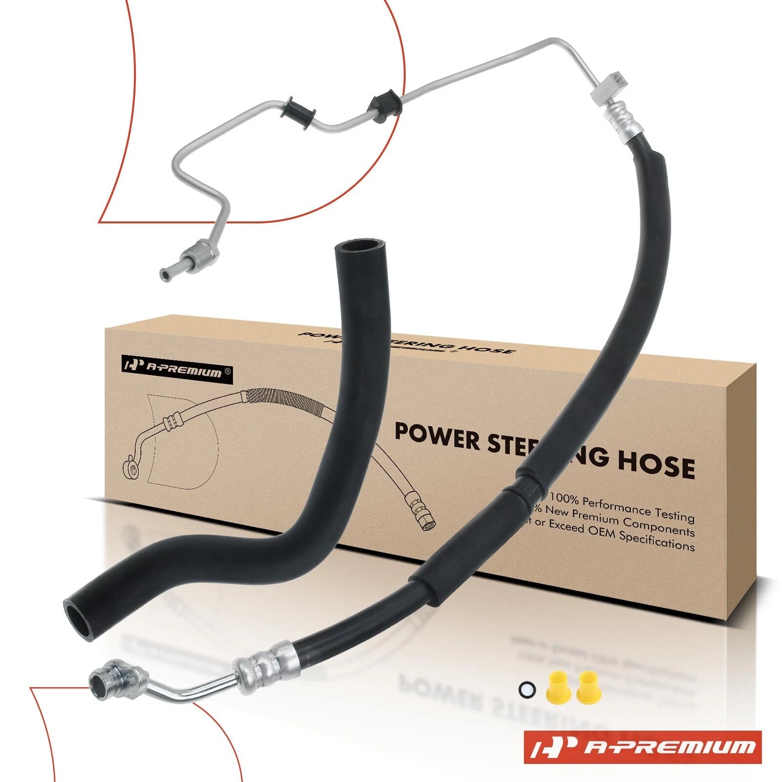 2X Power Steering Pressure Reservoir Hose for Honda Accord (2003–2007)
