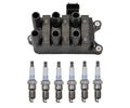 Denso Ignition Coil & 6 Platinum TT Spark Plugs for Ford Mercury Mazda