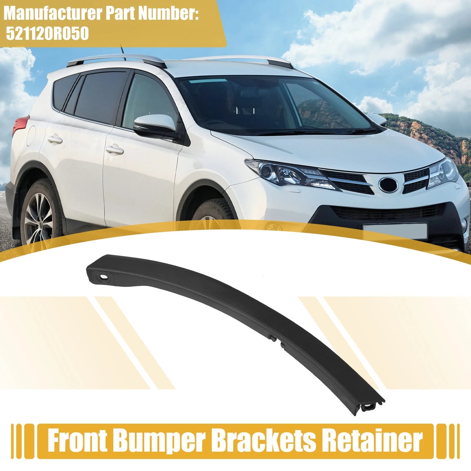 1 Pcs Front Right Passenger Bumper Bracket for Toyota RAV4 (2017) 521120R050