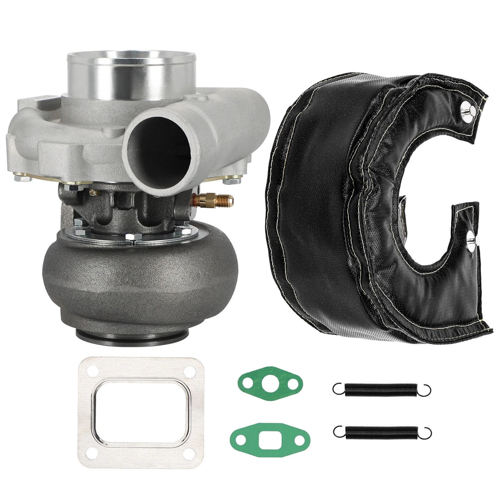 T76 T4 Turbo .96 A/R .80 A/R Trim Oil Cooled with Heat Shield for Universal
