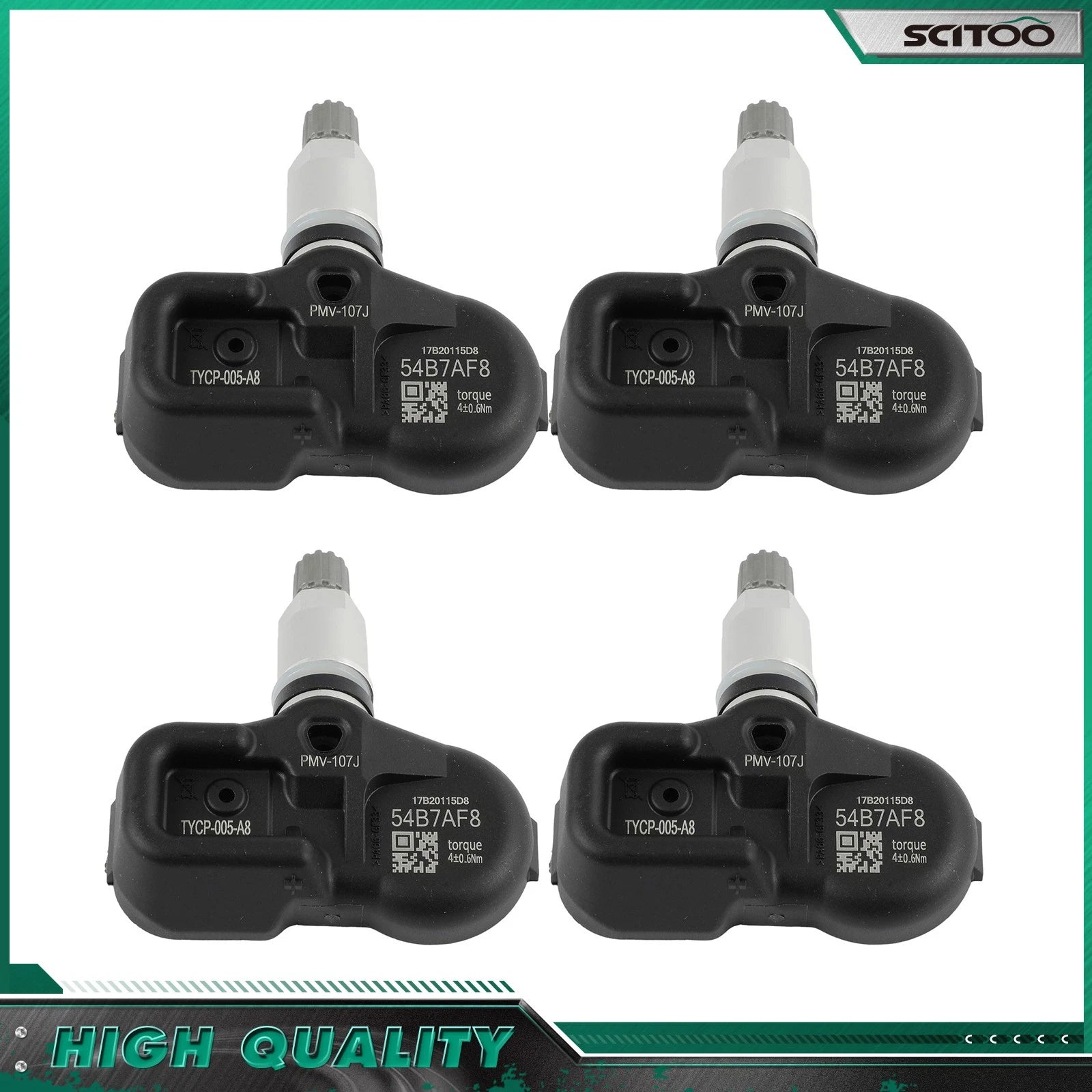 4X TPMS Tire Pressure Monitoring Sensor for Lexus Scion Toyota (2010–2015) 4260706011