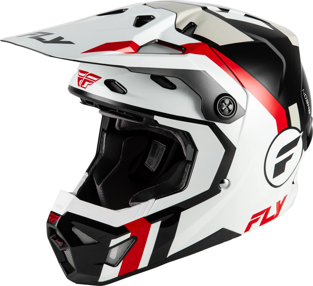 Fly Racing Formula CP Seal Helmet for Offroad (Large, White/Black/Red)