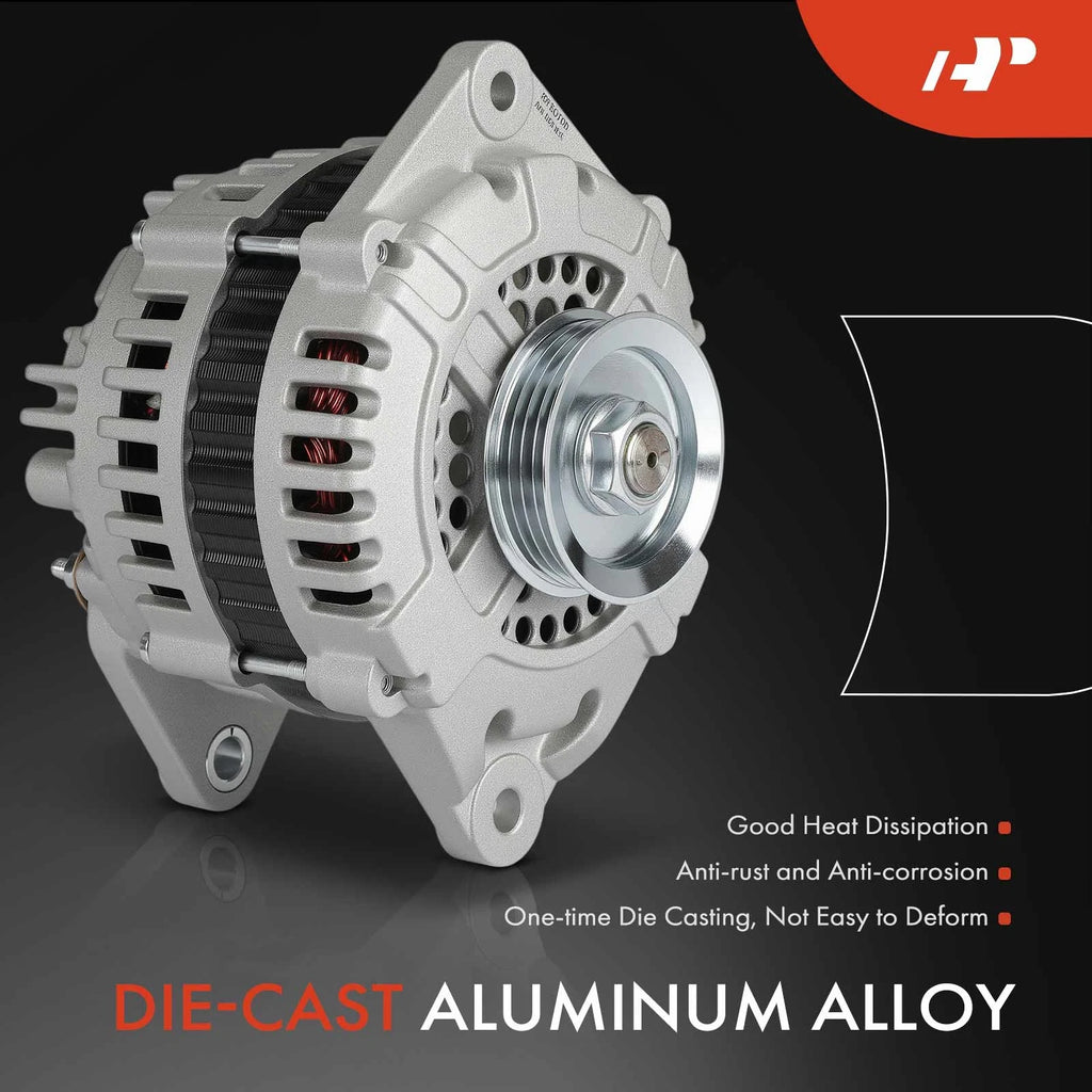 Alternator for Nissan 300ZX (1990–1993) 3.0L V6 80A 4-Groove Pulley
