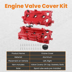 Aluminum Valve Covers w/ Gasket Kit for Infiniti QX60 (2015–2018) 132649N00A