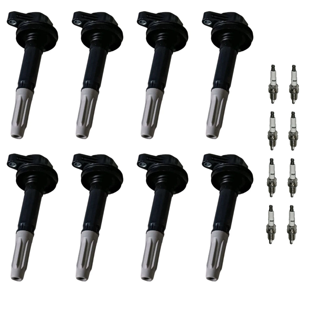 Set of 8 Ignition Coils & Spark Plugs for Mercedes-Benz CLS550 E550 S550 (2007–2011)