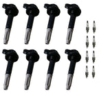 Set of 8 Ignition Coils & Spark Plugs for Mercedes-Benz CLS550 E550 S550 (2007–2011)