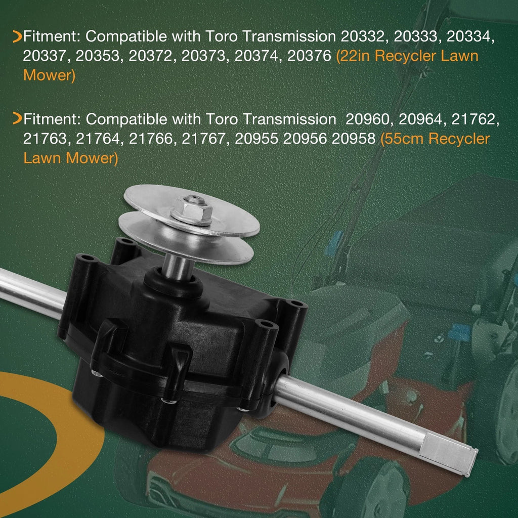 Transmission Axle Assembly for Toro Walk Behind Lawn Mower (121-9178, 115-4652)