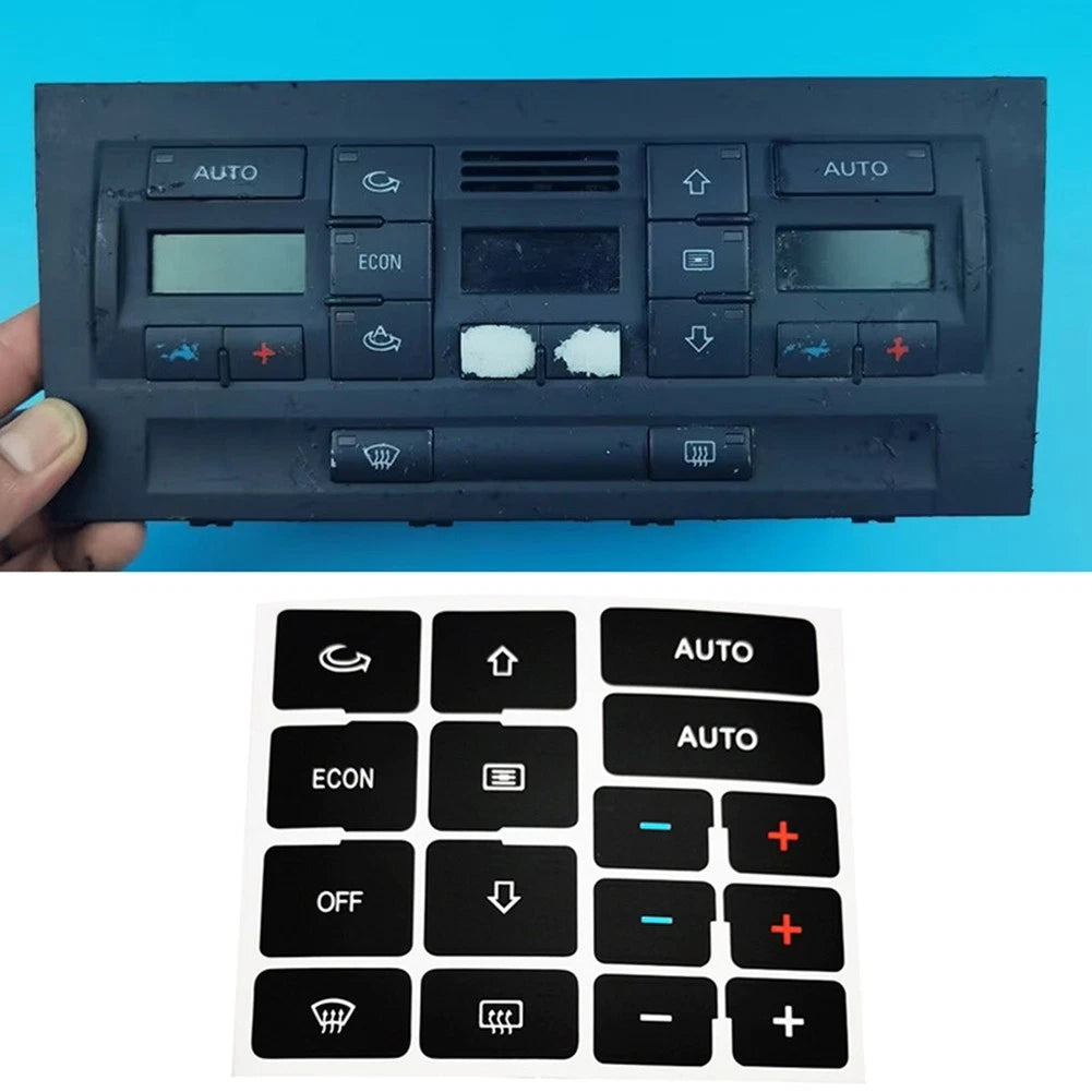 Button Repair Decals for Audi A4 B6 B7 (2000–2004)