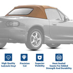 Convertible Soft Top for Mazda Miata (1990–2005) with Heated Glass Window
