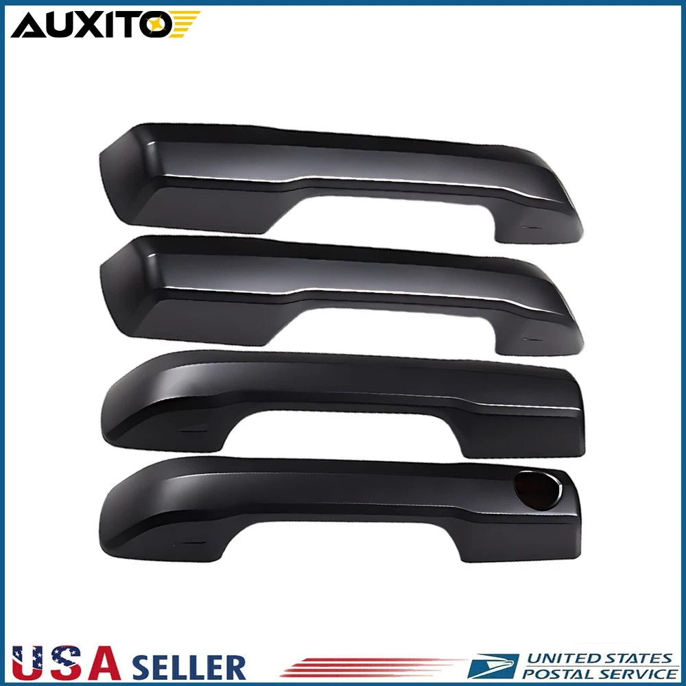 Set of 4 Matte Black Door Handle Cover Trim for Toyota Tundra (2022–2024)