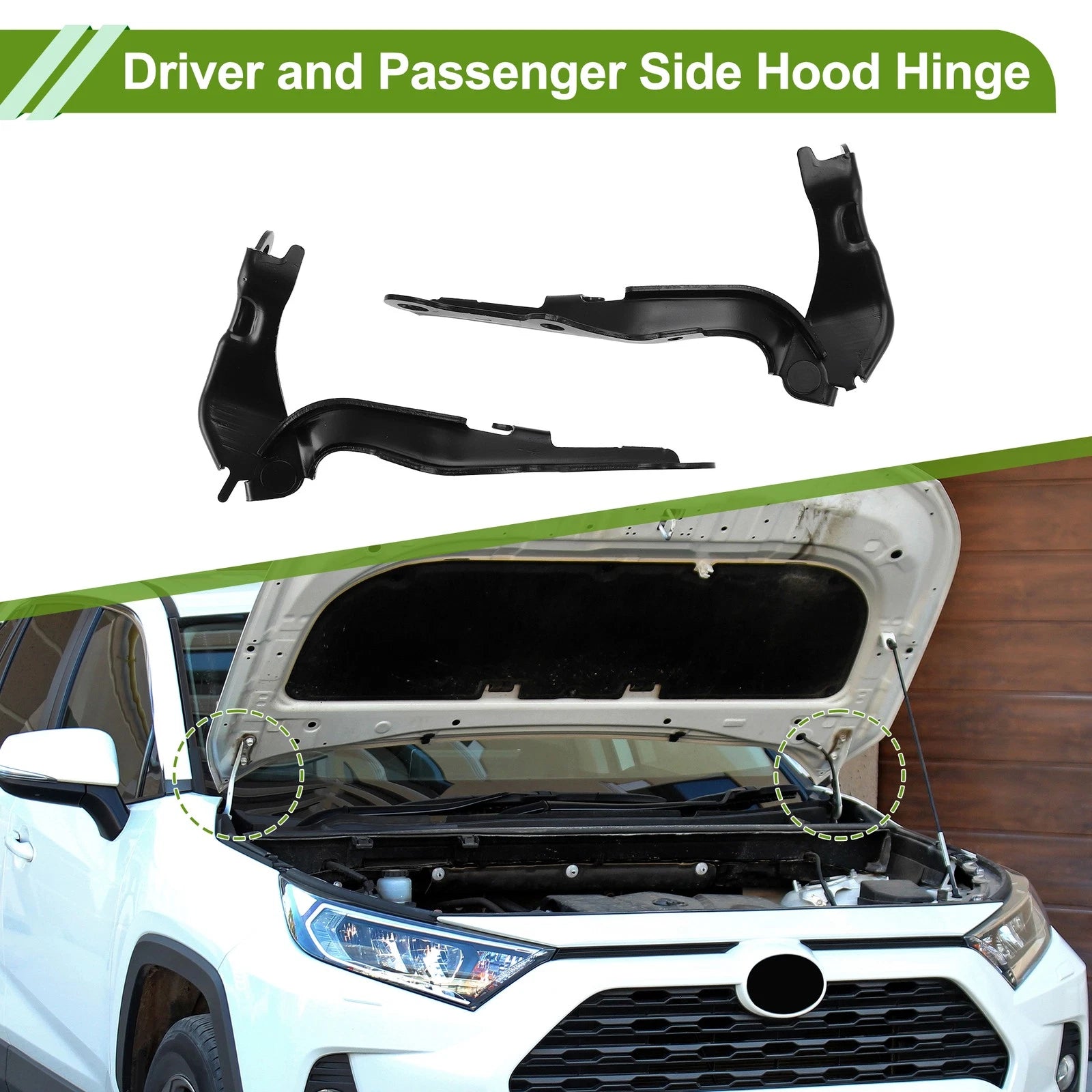 Hood Hinges for Toyota 4Runner (2003–2006) No. 5341048020, 1 Pair
