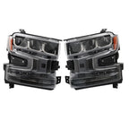 Set of 2 LED Headlight Assemblies for Chevy Silverado 1500 (2019–2021)