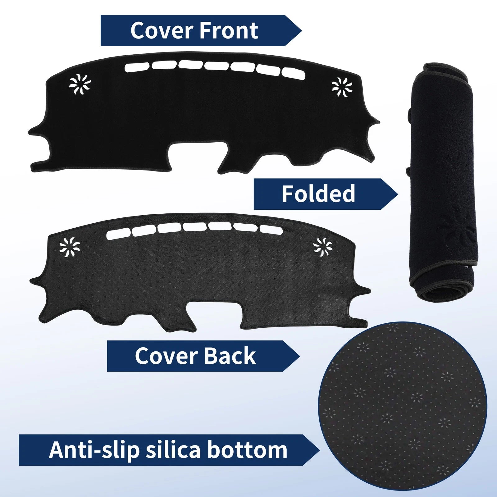 Dash Cover for Mazda Demio DJ Series (2014–2019) Black Set of 1