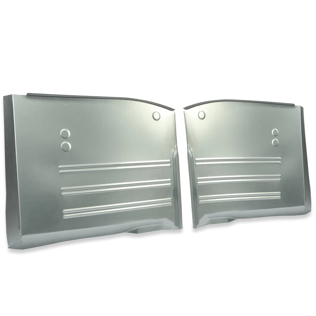 Set of 2 Front Floor Pans LH & RH for Chevy All Models (1955–1957) Zinc-Plated