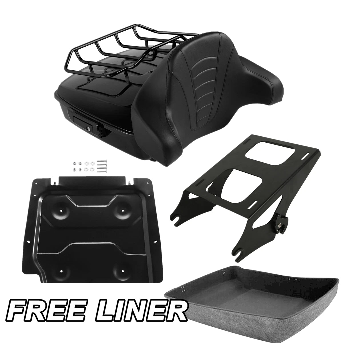 Trunk Pad Mount Rack Base Plate for Harley Touring Glide (2014–2023)