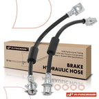 2X Rear Outer Brake Hydraulic Hose for Chevy Silverado 3500 HD (2011–2017)