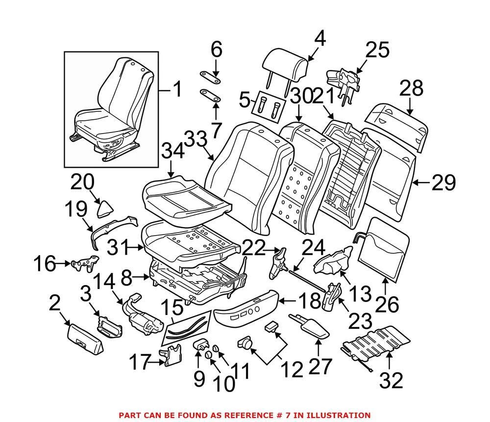 Headrest Bracket for BMW 525i 525xi 528i 528i xDrive 528xi 530i (2001–2010)