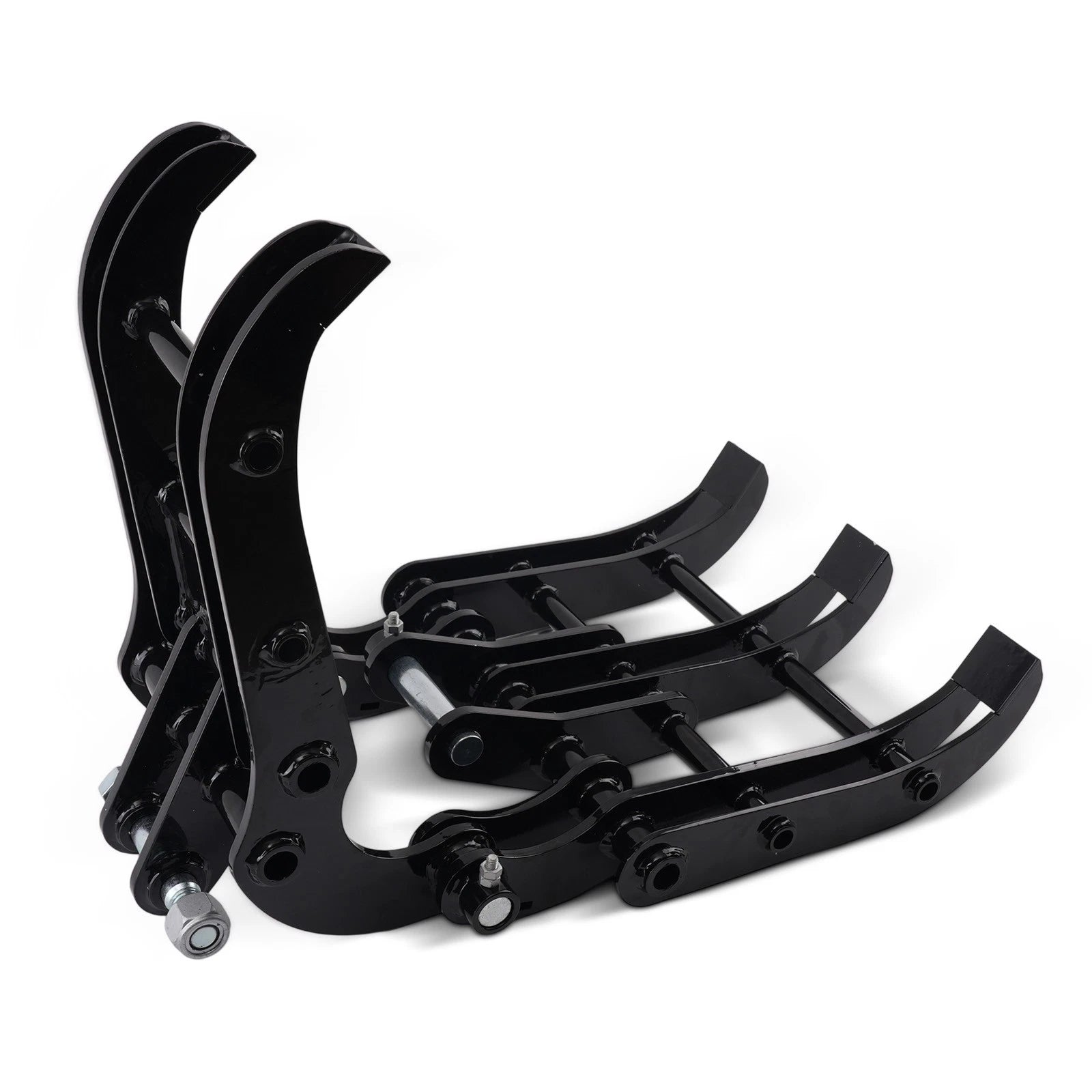 Black Steel Grapple for Mini Excavator (0.8T-1.8T)