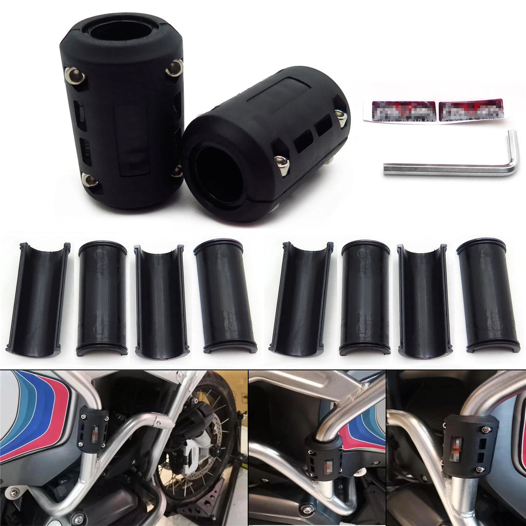 Pair 22/25/28mm Engine Protect Bumper Guard Block for BMW R1200GS ADV (2004–2018)