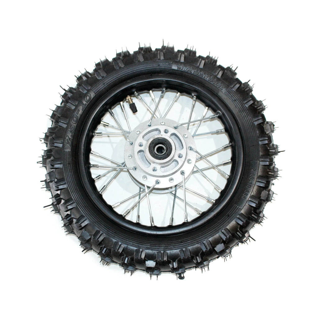 10" Front Disc Brake Wheel Rim + Tire for PIT PRO Trail Dirt Bike (2.50-10)