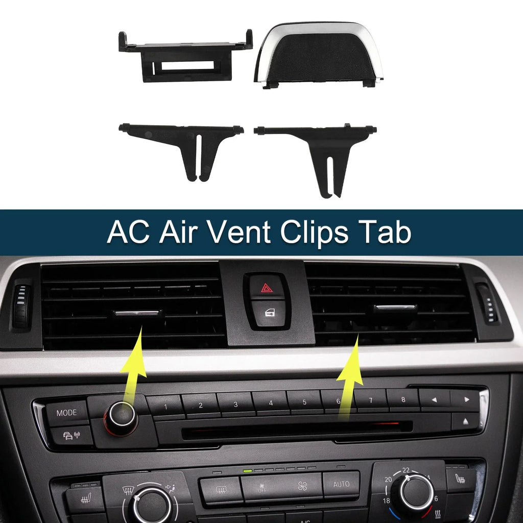 AC Air Vent Clips Tab for BMW Left Right Front Center 1 Set