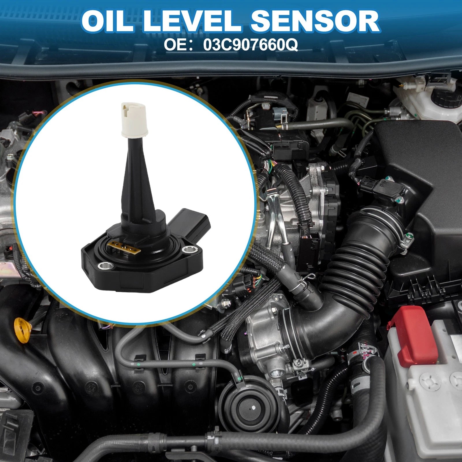 Engine Oil Level Sensor for Audi A4 (2001–2008) No. 03C907660Q