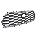 Front Bumper Upper Grille for Toyota Sequoia (2023-2024) Black Chrome