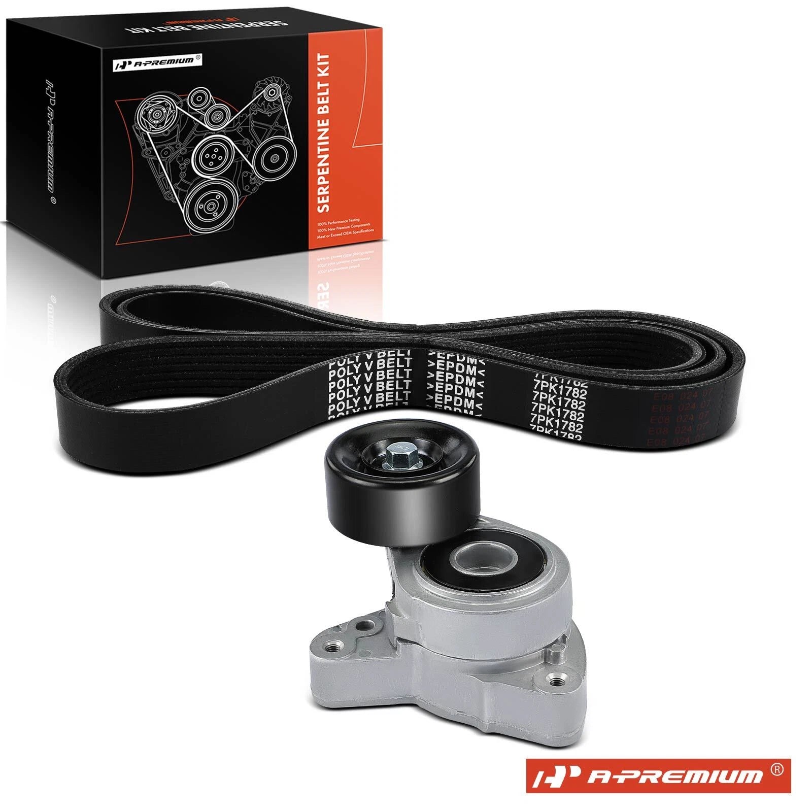 2X Serpentine Belt Drive Component Kit for Honda Accord (2003–2007)