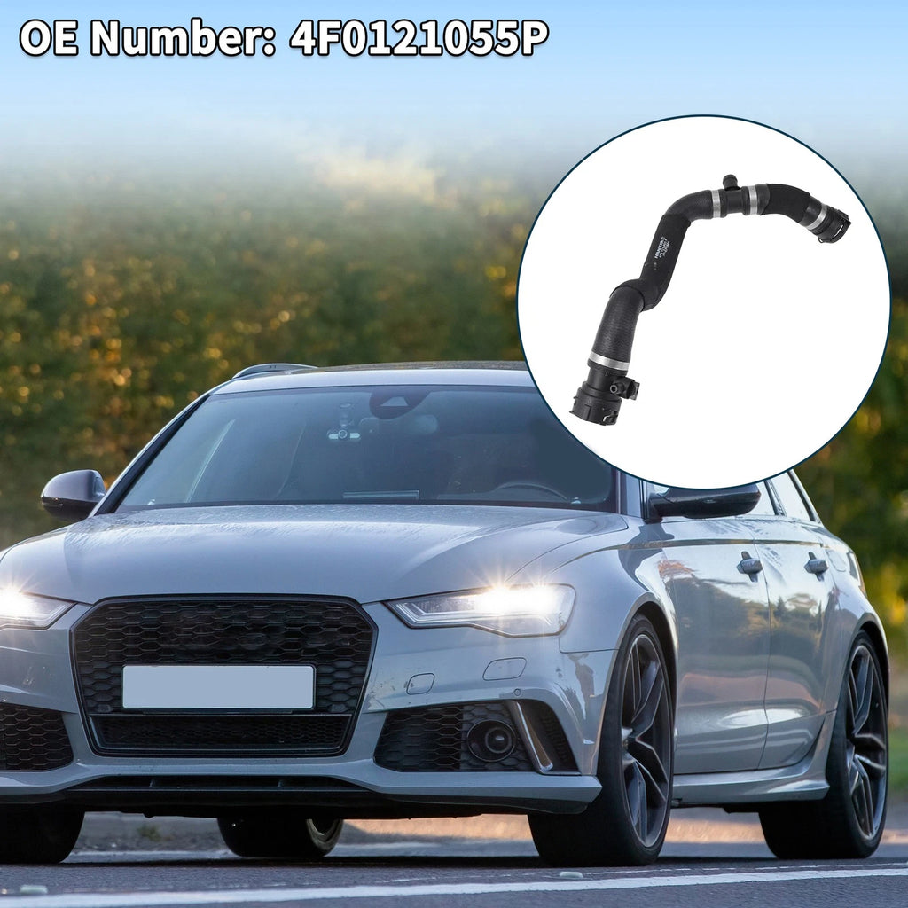 Radiator Hose Downpipe for Audi A6L (2004–2011) No. 4F0121055P Rubber