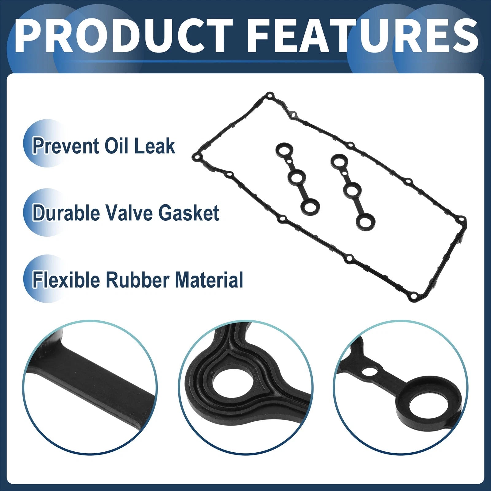Valve Cover Gasket Set for BMW 323i (1998) 11129070532