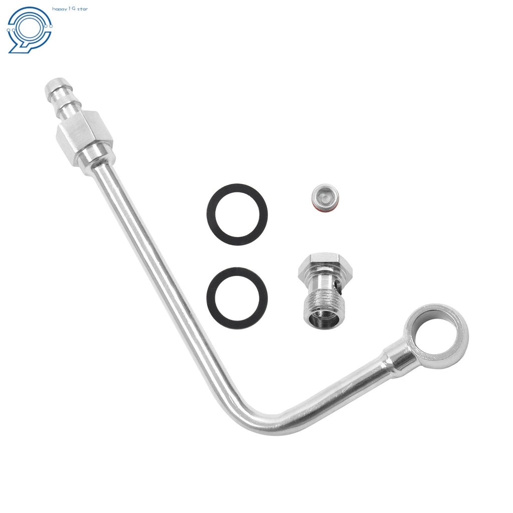 Chrome Steel Fuel Line 8126 for 3/8" Barbed Inlet