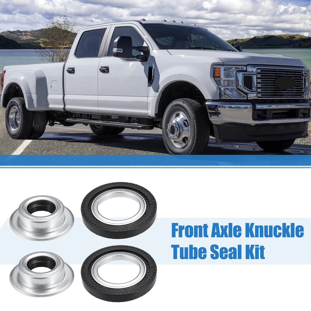 Set of 1 Front Axle Seal Kit with Hub O-Ring Dust Seals for Ford F250 Super Duty 