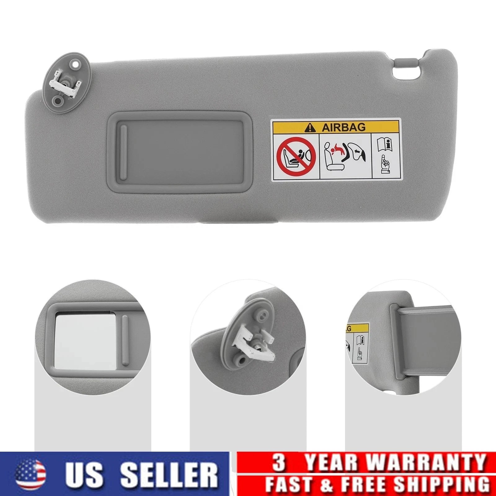 Left Side Sun Visor with Mirror for Lexus GX460 (2010–2021)