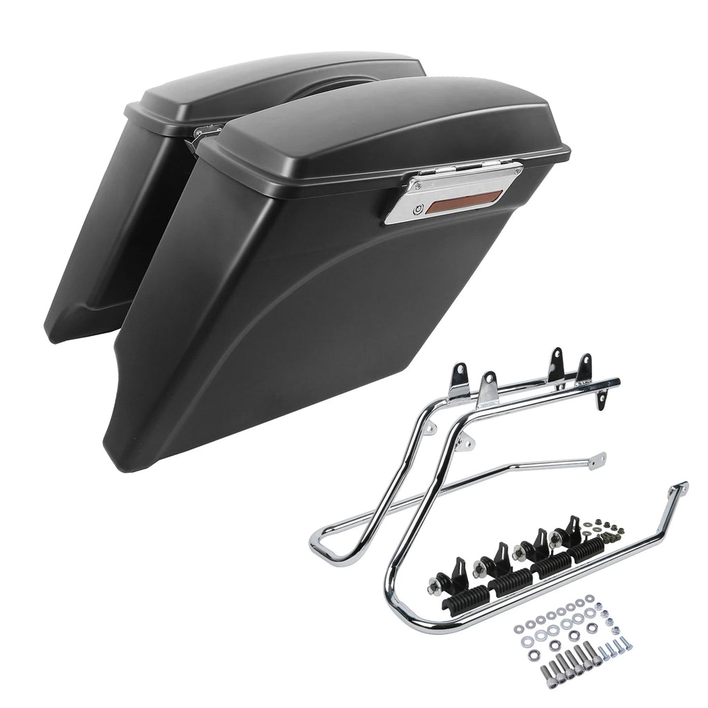 Matte Hard Saddlebags Conversion Bracket for Harley Softail Fatboy (1986–2017)
